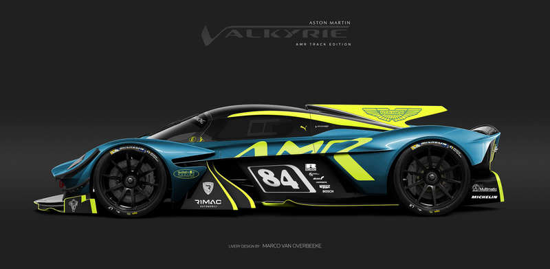 Illustration for article titled The Aston Martin Valkyrie Looks Especially Good In Classic Racing Liveries